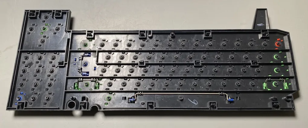 Fixed keyboard springs