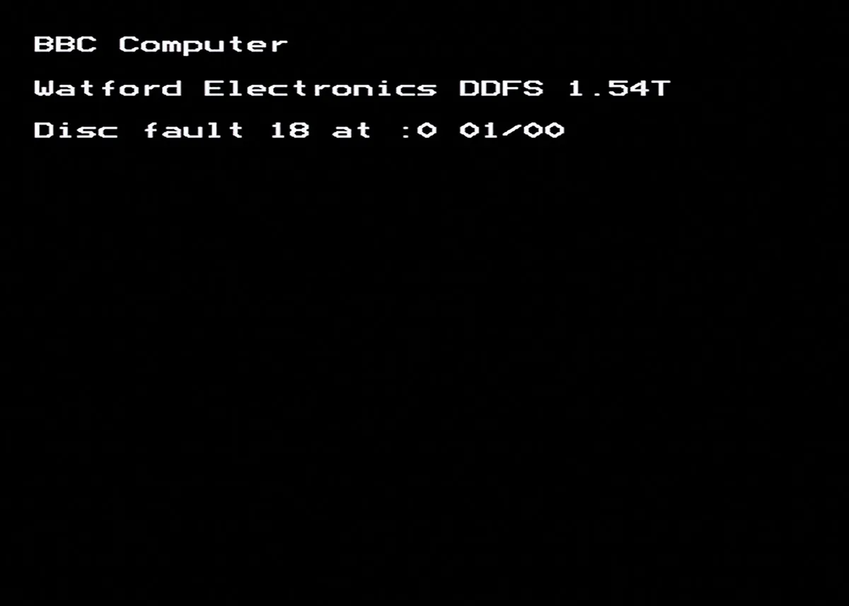 Error while loading disk